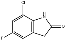 7-Chloro-5-fluoro-2-oxindole Struktur