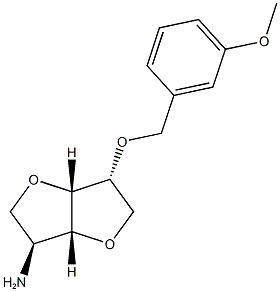 (3S,6R,6aS)-6-(3-methoxybenzyloxy)hexahydrofuro[3,2-b]furan-3-amine Struktur