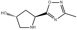 (3R,5S)-5-(3-methyl-1,2,4-oxadiazol-5-yl)pyrrolidin-3-ol Struktur