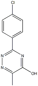 3-(4-chlorophenyl)-6-methyl-1,2,4-triazin-5-ol Struktur