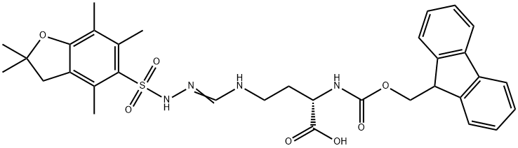 Fmoc-norArg(pbf)-OH Struktur