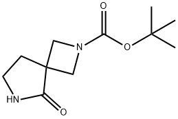 tert-butyl 5-oxo-2,6-diazaspiro[3.4]octane-2-carboxylate Struktur