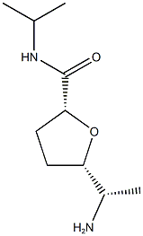 (2R,5S)-5-((S)-1-aminoethyl)-N-isopropyltetrahydrofuran-2-carboxamide Struktur