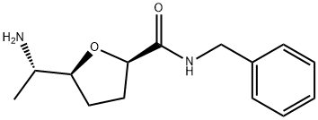 (2R,5S)-5-((S)-1-aminoethyl)-N-benzyltetrahydrofuran-2-carboxamide Struktur