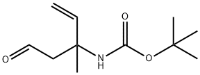 tert-butyl N-(3-methyl-5-oxopent-1-en-3-yl)carbamate Struktur