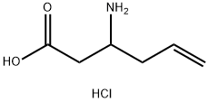 3-aminohex-5-enoic acid hydrochloride Struktur