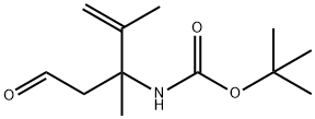 tert-butyl N-(2,3-dimethyl-5-oxopent-1-en-3-yl)carbamate Struktur