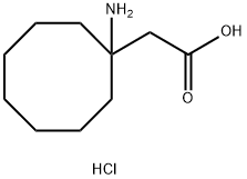 2-(1-aminocyclooctyl)acetic acid hydrochloride Struktur