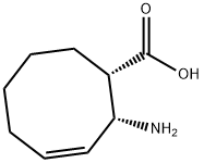 (1S,2R,3Z)-2-aminocyclooct-3-ene-1-carboxylic acid Struktur