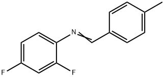 (1E)-N-(2,4-difluorophenyl)-1-(4-methylphenyl)methanimine Struktur