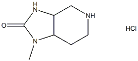 1-methyl-octahydro-1H-imidazolidino[4,5-c]pyridin-2-one hydrochloride Struktur