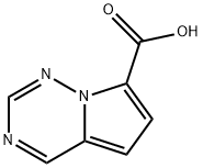 pyrrolo[2,1-f][1,2,4]triazine-7-carboxylic acid Struktur