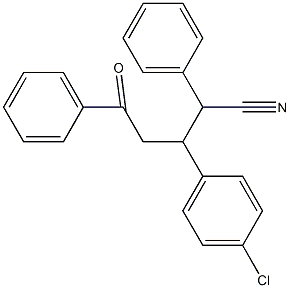 3-(4-chlorophenyl)-5-oxo-2,5-diphenylpentanenitrile Struktur