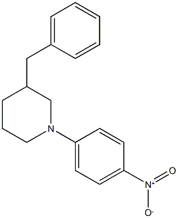 3-benzyl-1-(4-nitrophenyl)piperidine Struktur