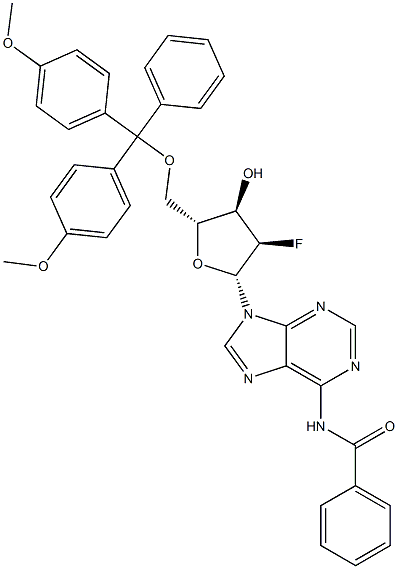 DMT-2'-F-Bz-dA  Struktur