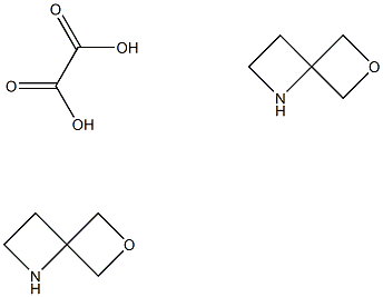 6-Oxa-1-azaspiro[3.3]heptane oxalate(2:1) Struktur