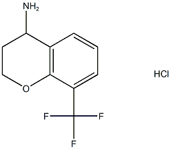 8-(trifluoromethyl)chroman-4-amine hydrochloride Struktur