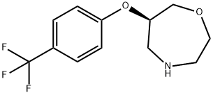 (R)-6-(4-(trifluoromethyl)phenoxy)-1,4-oxazepane Struktur