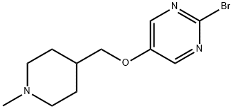 2-broMo-[5-[(1-Methyl-4-piperidinyl)Methoxy]-2-pyriMidine Struktur