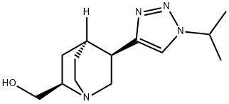 ((3R,4S,7R)-3-(1-isopropyl-1H-1,2,3-triazol-4-yl)quinuclidin-7-yl)methanol Struktur