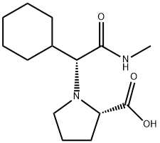 (S)-1-((R)-1-cyclohexyl-2-(methylamino)-2-oxoethyl)pyrrolidine-2-carboxylic acid Struktur