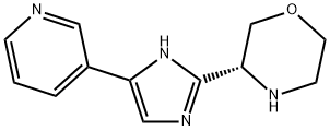 (R)-3-(4-(pyridin-3-yl)-1H-imidazol-2-yl)morpholine Struktur