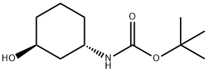 Tert-Butyl((1S,3S)-3-hydroxycyclohexyl)carbaMate CarbaMic acid,N-[(1S,3S)-3-hydroxycyclohexyl]-1,1-diMethyethyester Struktur