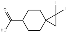 1,1-difluorospiro[2.5]octane-6-carboxylic acid Struktur