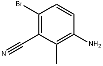 3-amino-6-bromo-2-methylbenzonitrile Struktur