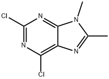 2,6-dichloro-8,9-dimethyl-9h-purine Struktur