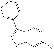 6-chloro-3-phenyl-1-benzothiophene Struktur