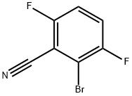 2-bromo-3,6-difluorobenzonitrile Struktur