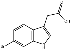 1H-Indole-3-aceticacid,6-bromo-(9CI) Struktur