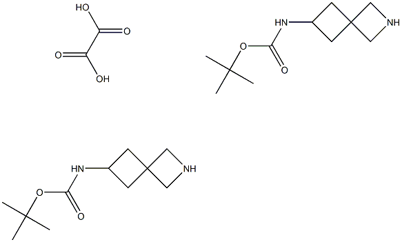 tert-Butyl 2-azaspiro[3.3]heptan-6-ylcarbamate oxalate(2:1) Struktur