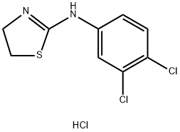 (2Z)-N-(3,4-dichlorophenyl)-1,3-thiazolidin-2-imine hydrochloride Struktur