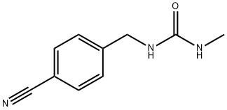 1-[(4-cyanophenyl)methyl]-3-methylurea Struktur