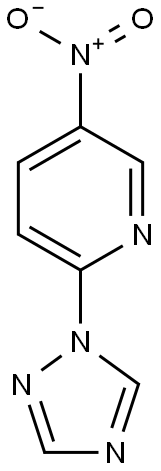 5-nitro-2-(1H-1,2,4-triazol-1-yl)pyridine Struktur