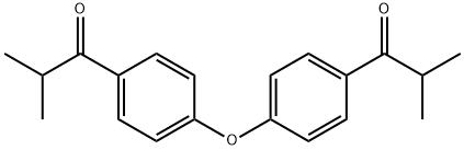 1,1'-(4,4'-oxybis(4,1-phenylene))bis(2-methylpropan-1-one) Struktur