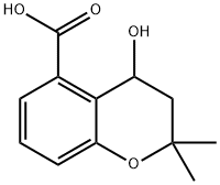 4-HYDROXY-2,2-DIMETHYLCHROMAN-5-CARBOXYLIC ACID Struktur