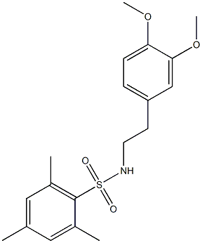 N-[2-(3,4-dimethoxyphenyl)ethyl]-2,4,6-trimethylbenzenesulfonamide Struktur