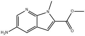 Methyl 5aMino1Methyl1Hpyrrolo[2,3b]pyridine2 carboxylate Struktur