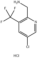 [5-chloro-3-(trifluoromethyl)pyridin-2-yl]methanamine hydrochloride Struktur