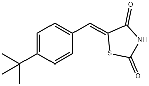 (5Z)-5-[(4-tert-butylphenyl)methylidene]-1,3-thiazolidine-2,4-dione Struktur