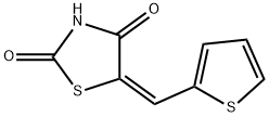 (5E)-5-[(thiophen-2-yl)methylidene]-1,3-thiazolidine-2,4-dione Struktur