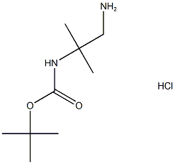 2-N-Boc-2-methylpropane-1,2-diamine-HCl Struktur