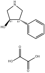 trans-4-phenylpyrrolidin-3-ol hemioxalate Struktur