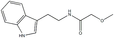 N-[2-(1H-indol-3-yl)ethyl]-2-methoxyacetamide Struktur