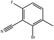 2-bromo-6-fluoro-3-methylbenzonitrile Struktur