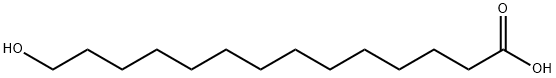 14-HydroxyMyristic acid Struktur