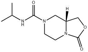 (R)-N-isopropyl-3-oxotetrahydro-1H-oxazolo[3,4-a]pyrazine-7(3H)-carboxamide Struktur